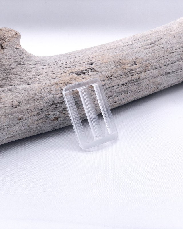 Transparent 30mm sliding plastic buckle